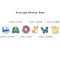 Wrapables Waterproof Vinyl Stickers for Water Bottles, Laptop, Phones, Skateboards, Decals for Teens, 100pcs
